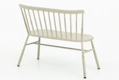Claire, Garden Bench, Retro White