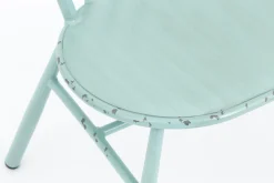 Claire, Garden Bench, Retro Blue