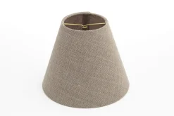 Clips, Lampshade, Natural And Grey, Conical, 14 Cm