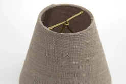 Clips, Lampshade, Natural And Grey, Conical, 14 Cm