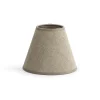 Clips, Lampshade, Natural And Silver, Conical, 14 Cm