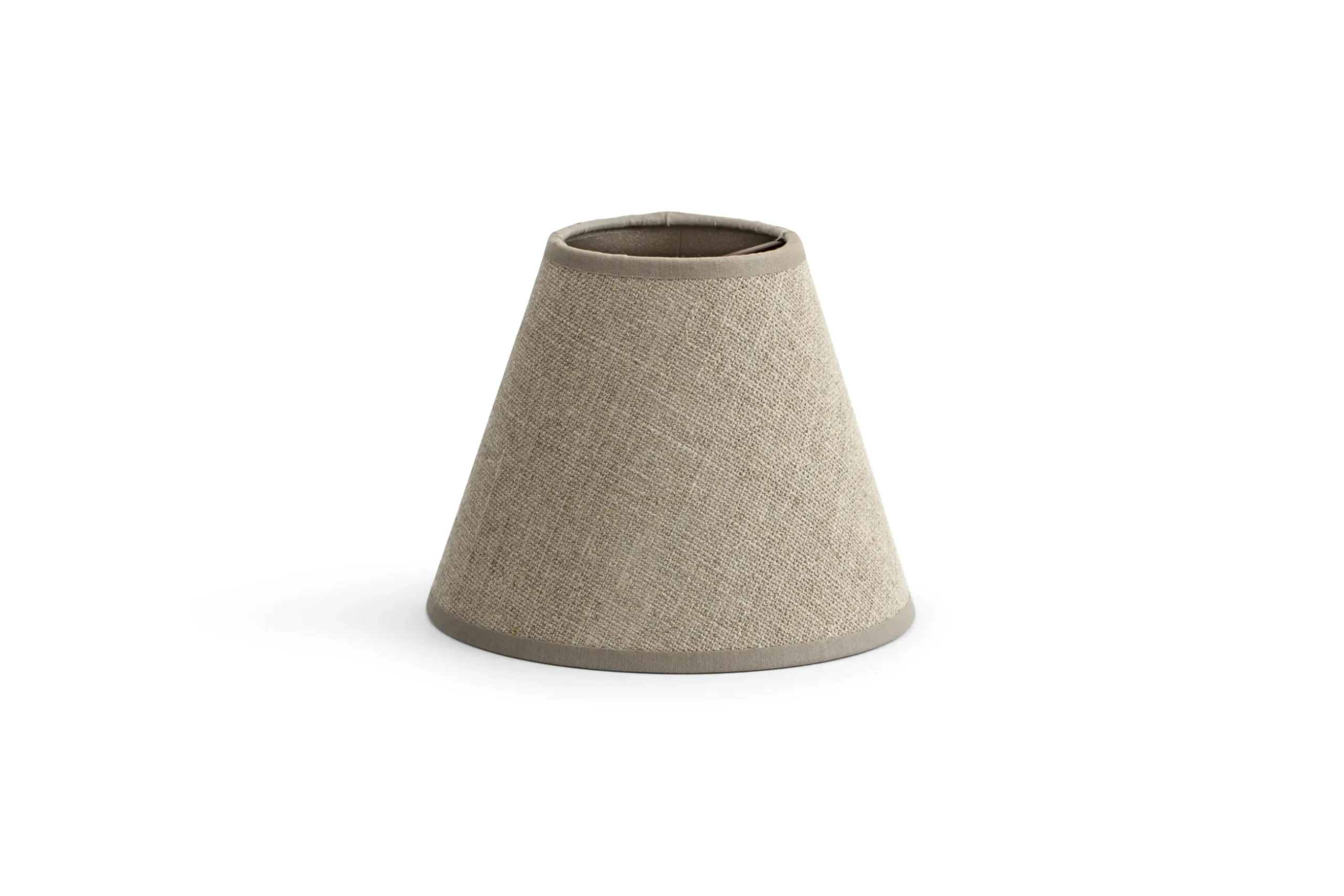 Clips, Lampshade, Natural And Silver, Conical, 14 Cm