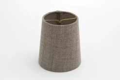 Clips, Lampshade, Natural And Grey, Cylinder, 10 Cm