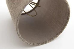 Clips, Lampshade, Natural And Grey, Cylinder, 10 Cm