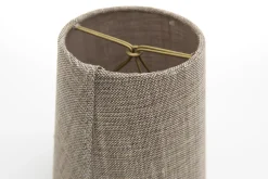 Clips, Lampshade, Natural And Grey, Cylinder, 10 Cm
