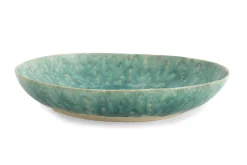 Cresta, Serving Bowl, Ceramic, Turquoise, Round, 37Cm