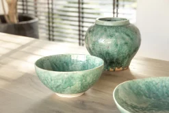 Cresta, Serving Bowl, Ceramic, Turquiose, Round, 24Cm