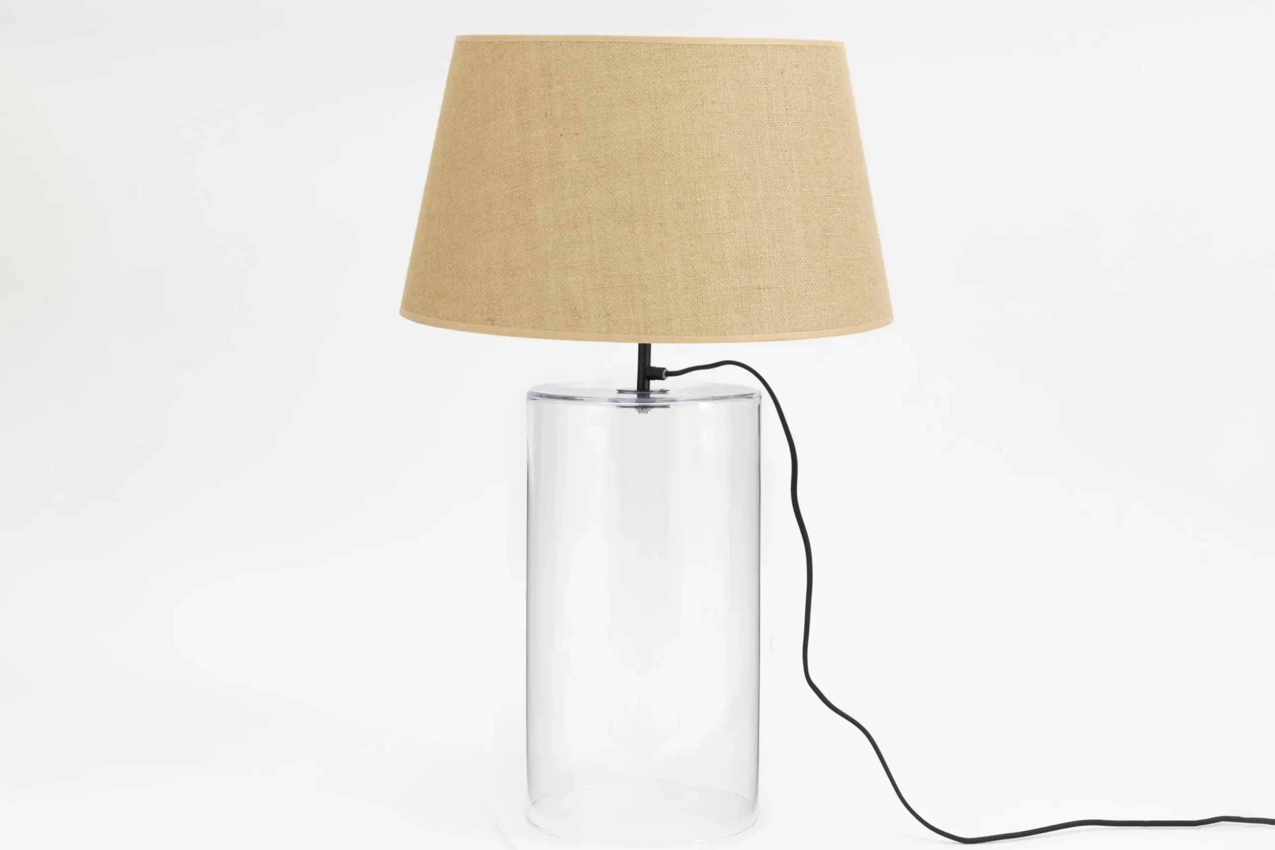 Cypri, Table Lamp, Glass, Black, L