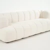 Dallas, Sofa, White, Boucle, 3 Seater