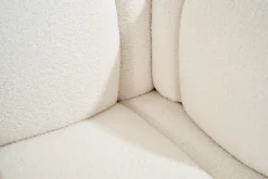 Dallas, Sofa, White, Boucle, 3 Seater