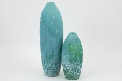 Dego, Vase, Glass, Turquoise, L