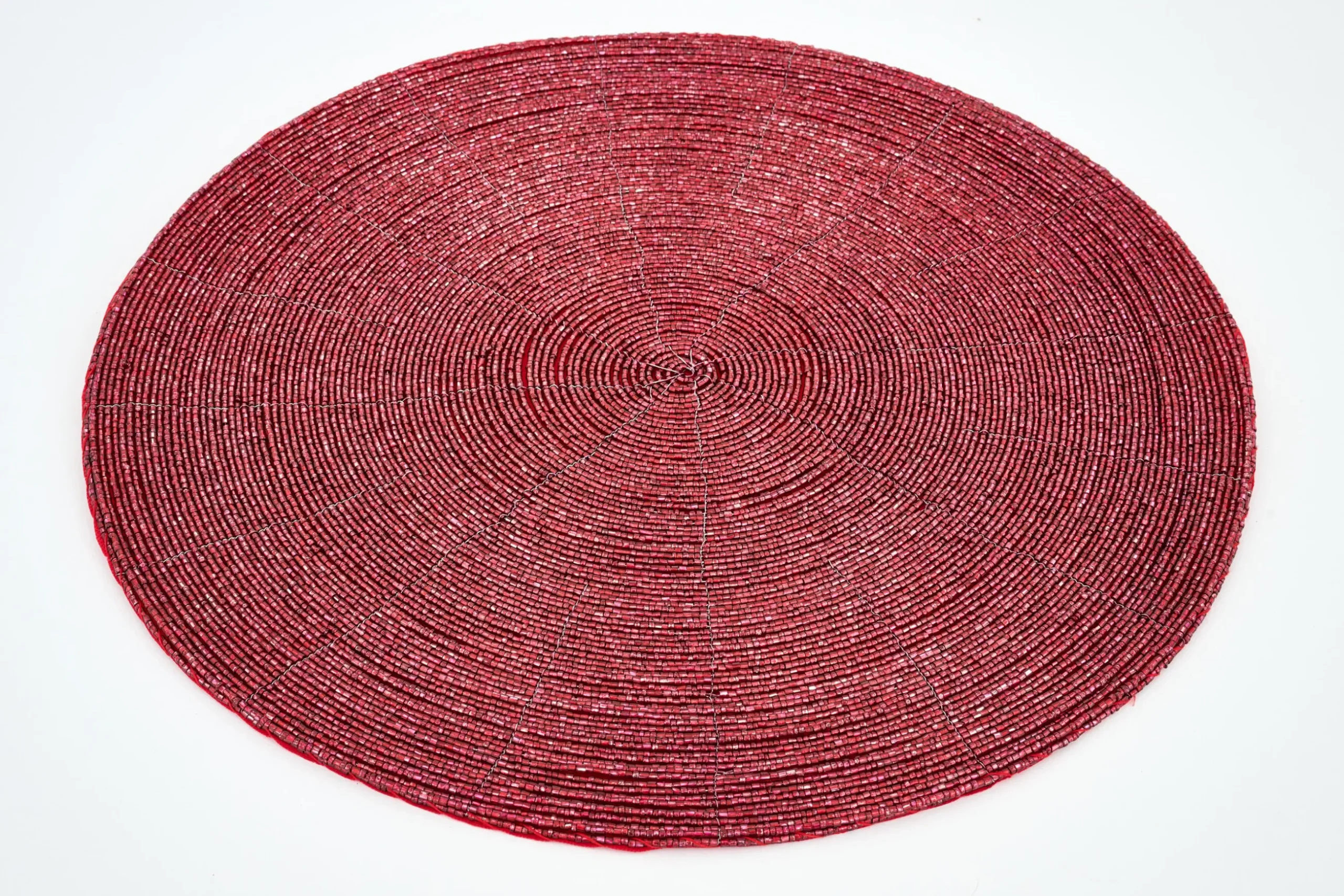 Delvin, Placemat, Beads, Red