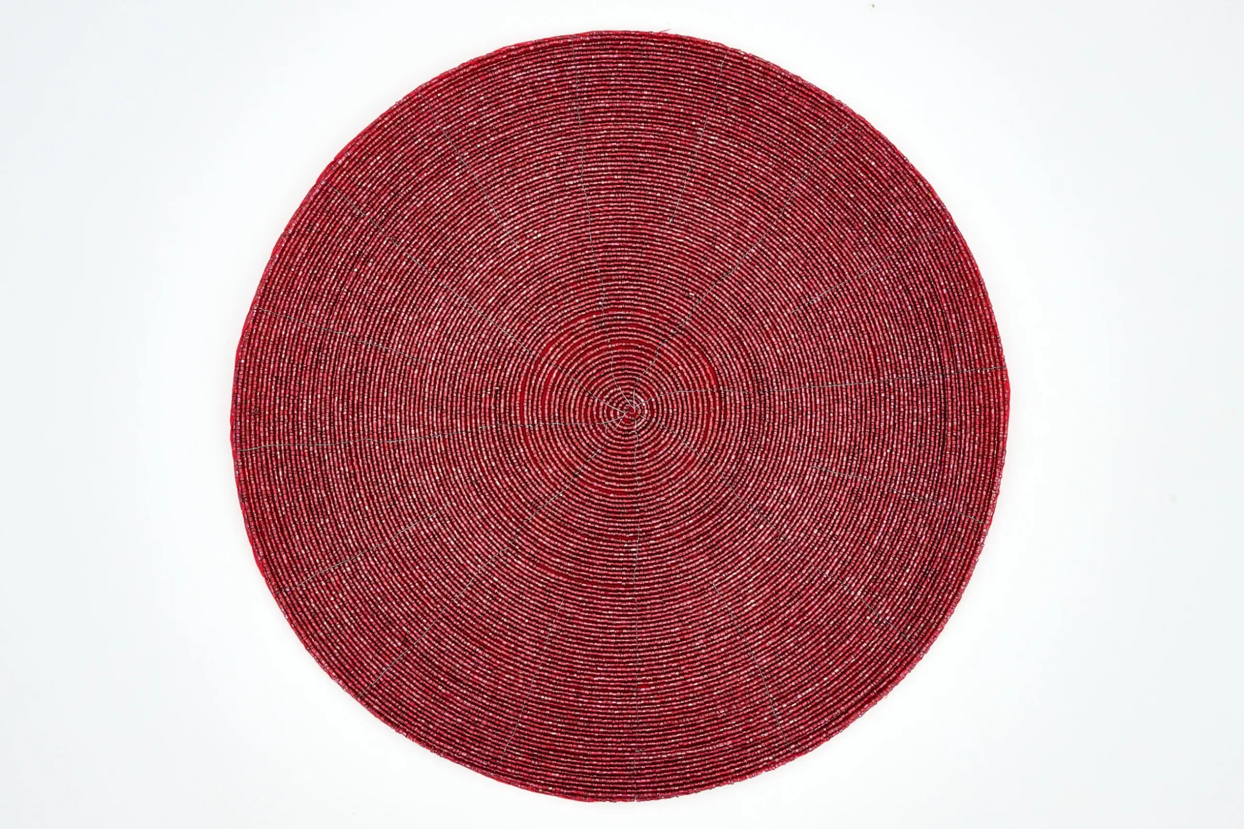 Delvin, Placemat, Beads, Red