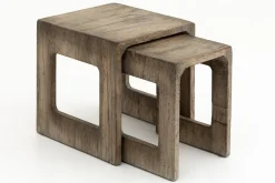 Dineen, Side Table, Wood, Brown, L