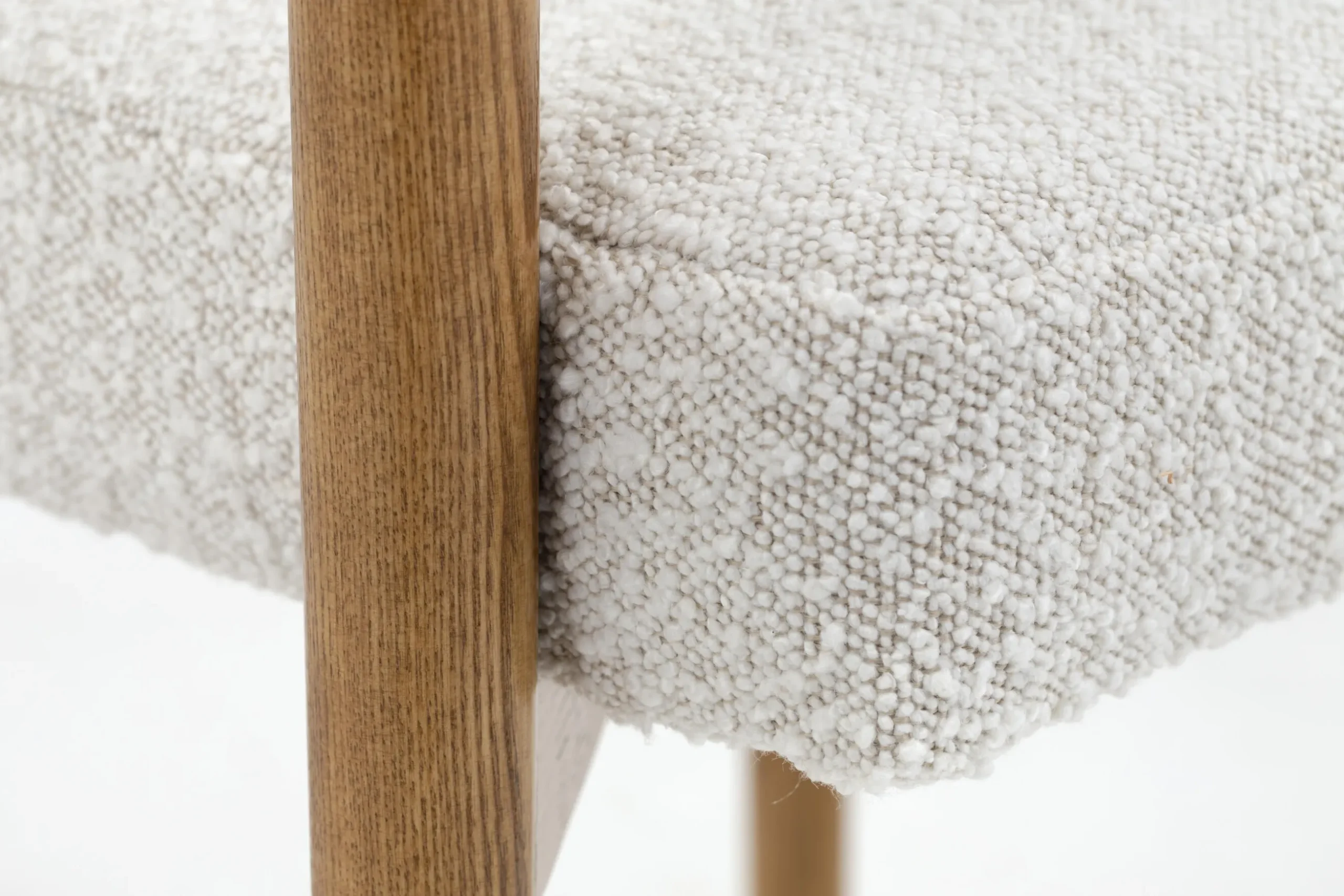 Fancy, Armchair, Fabric, White