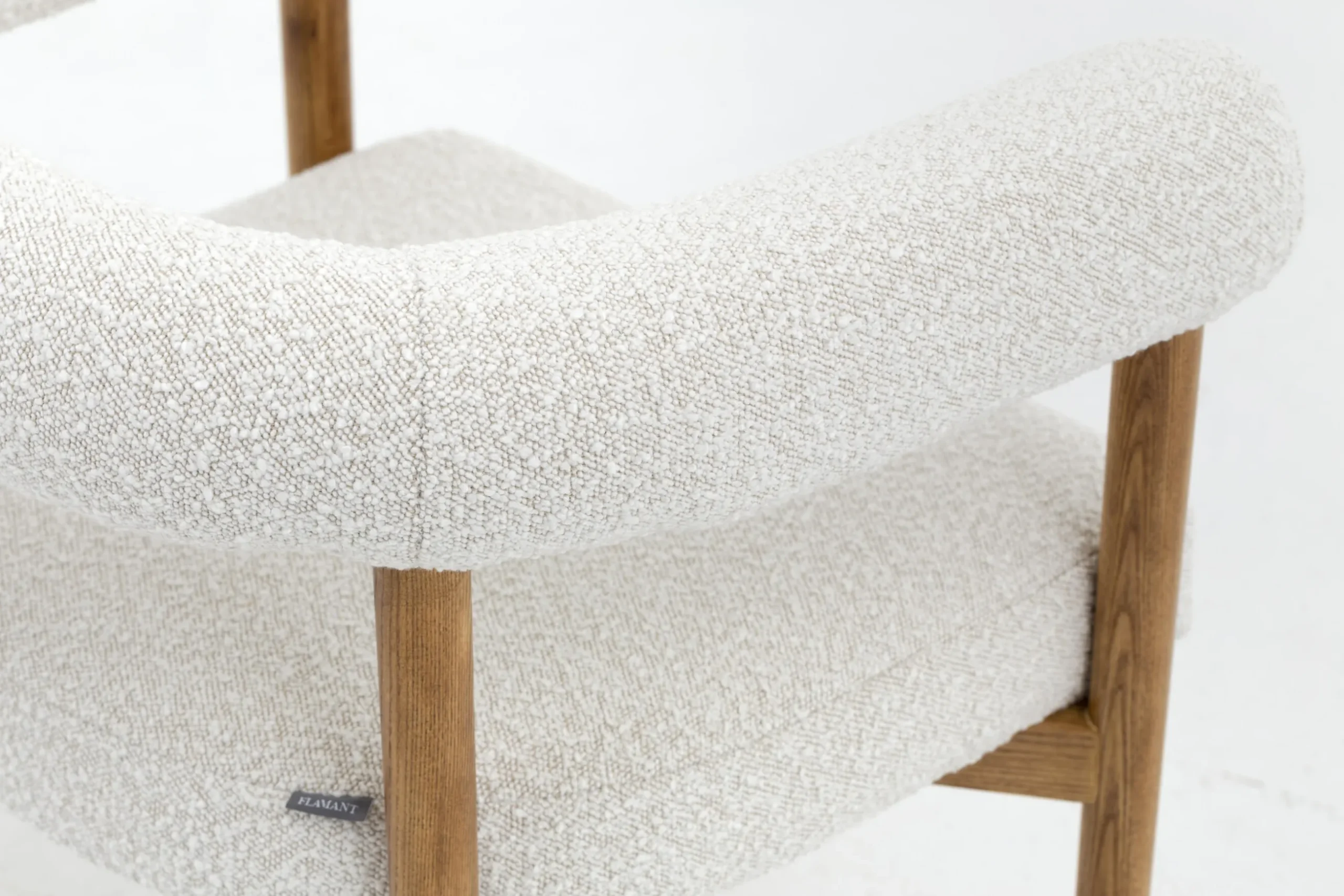 Fancy, Armchair, Fabric, White