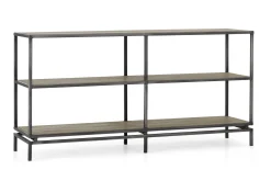 Farra, Console Table, Weathered Oak And Iron