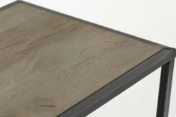 Farra, Console Table, Weathered Oak And Iron