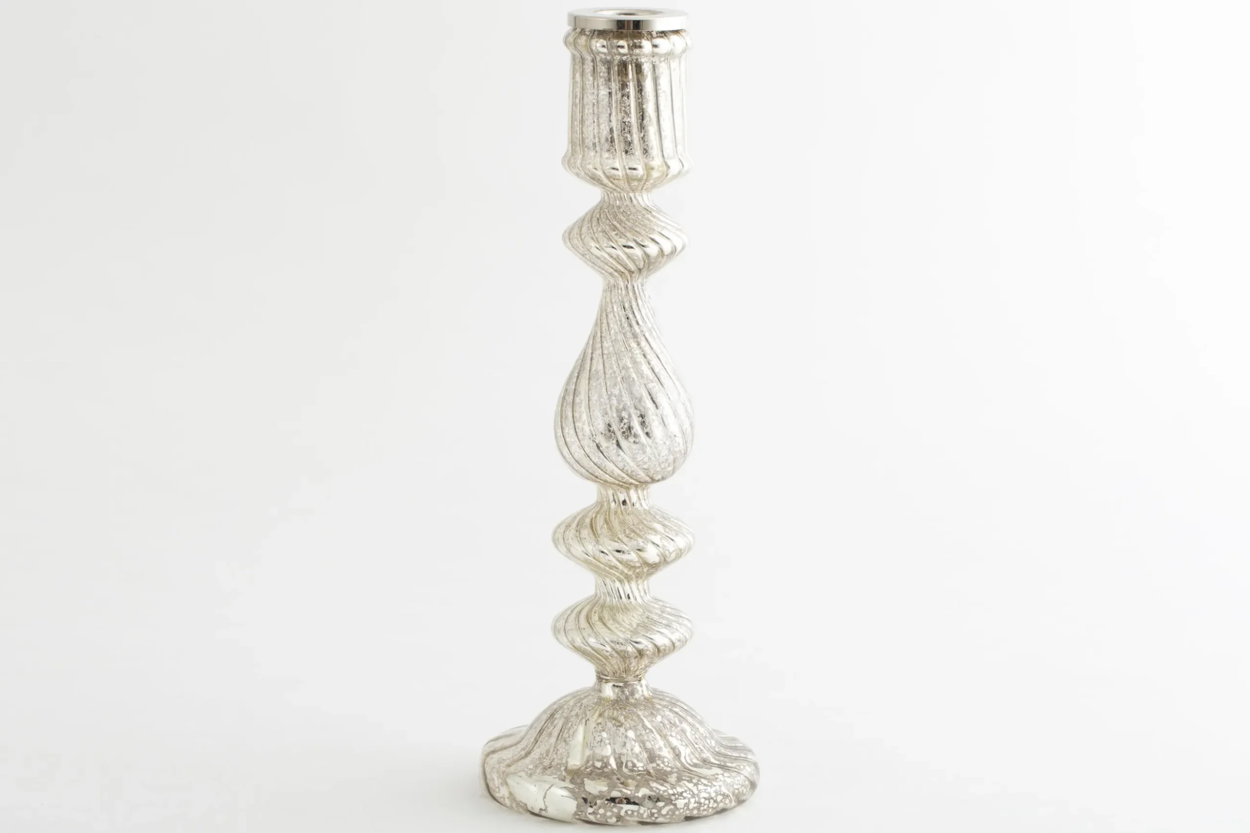 Gideon, Candlestick, Mercury Glass, L