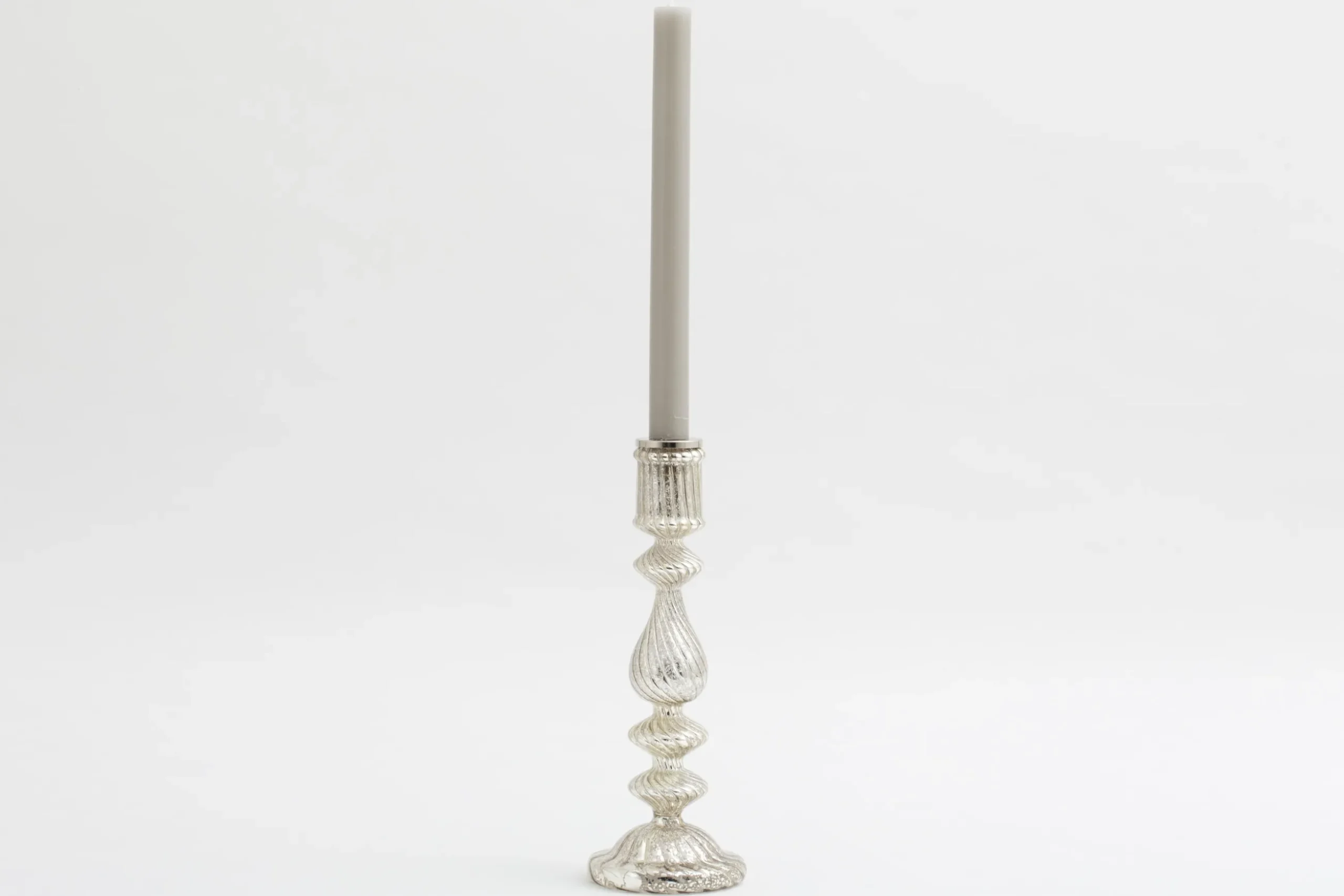 Gideon, Candlestick, Mercury Glass, L