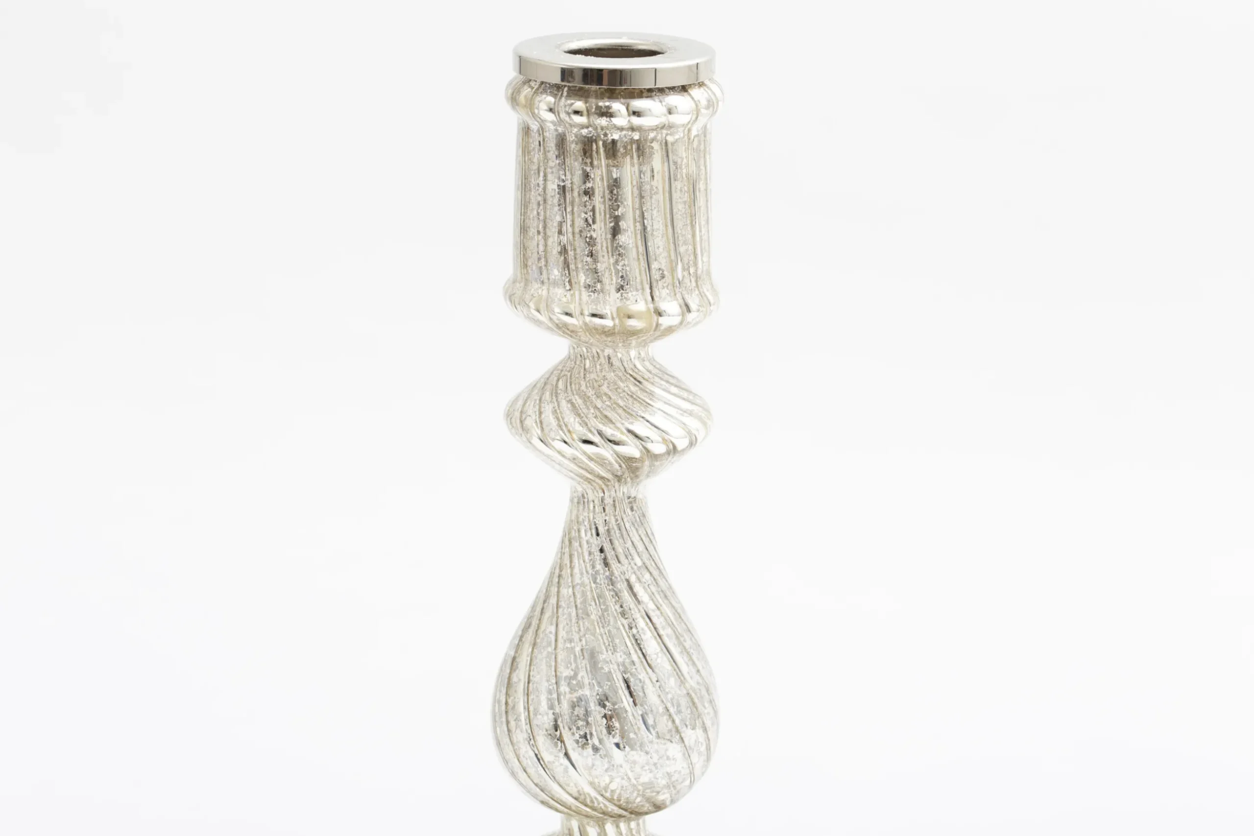 Gideon, Candlestick, Mercury Glass, L