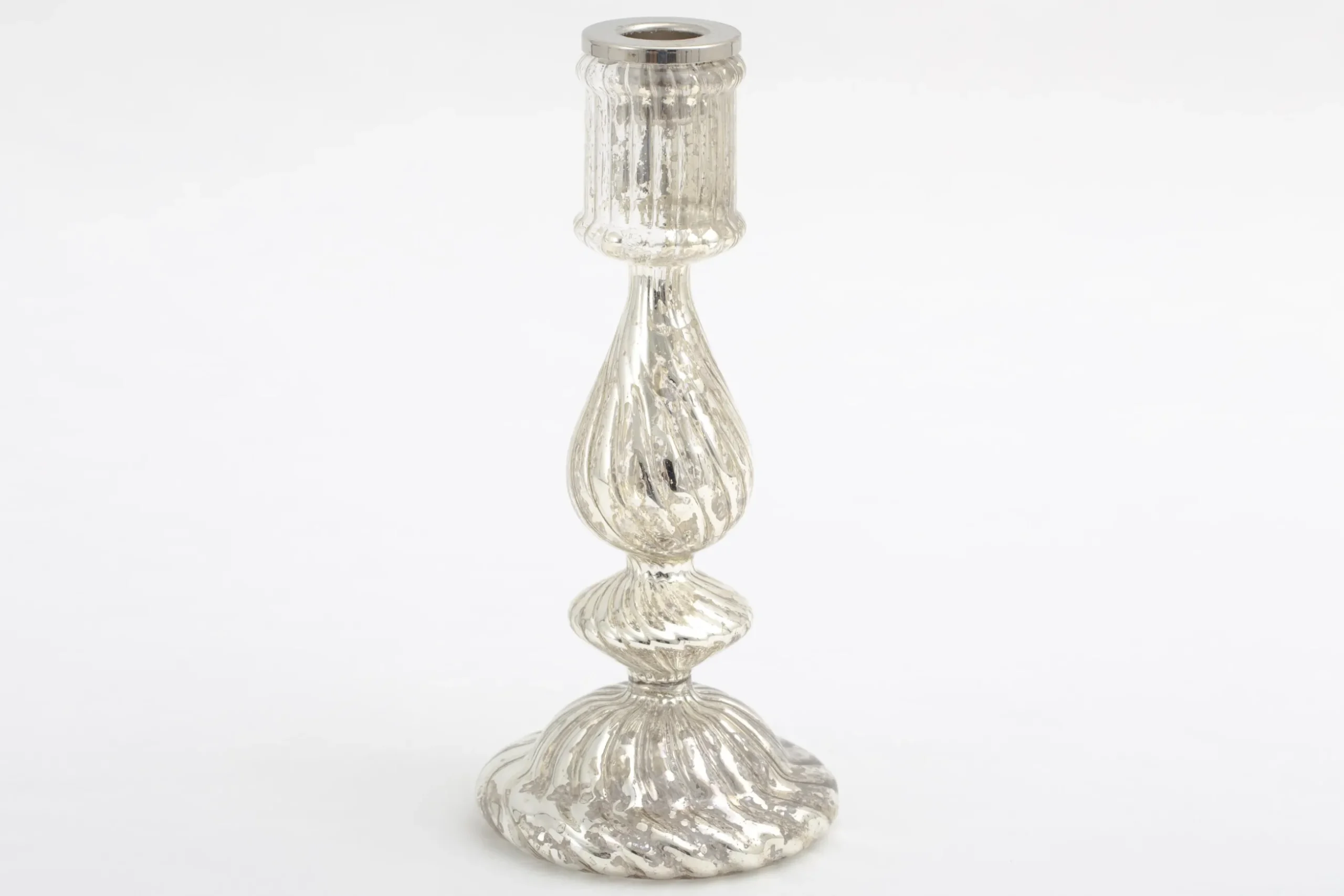 Gideon, Candlestick, Mercury Glass, S