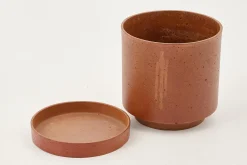 Gregg, Planter, Rust, With Saucer, M