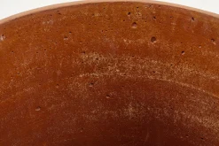 Gregg, Planter, Rust, With Saucer, M