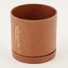Gregg, Planter, Rust, With Saucer, S