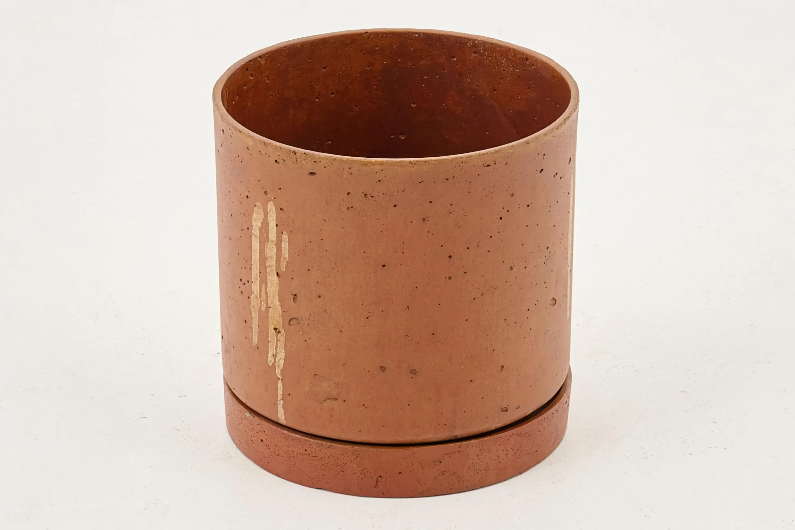 Gregg, Planter, Rust, With Saucer, S