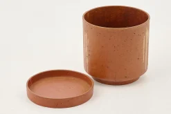 Gregg, Planter, Rust, With Saucer, S