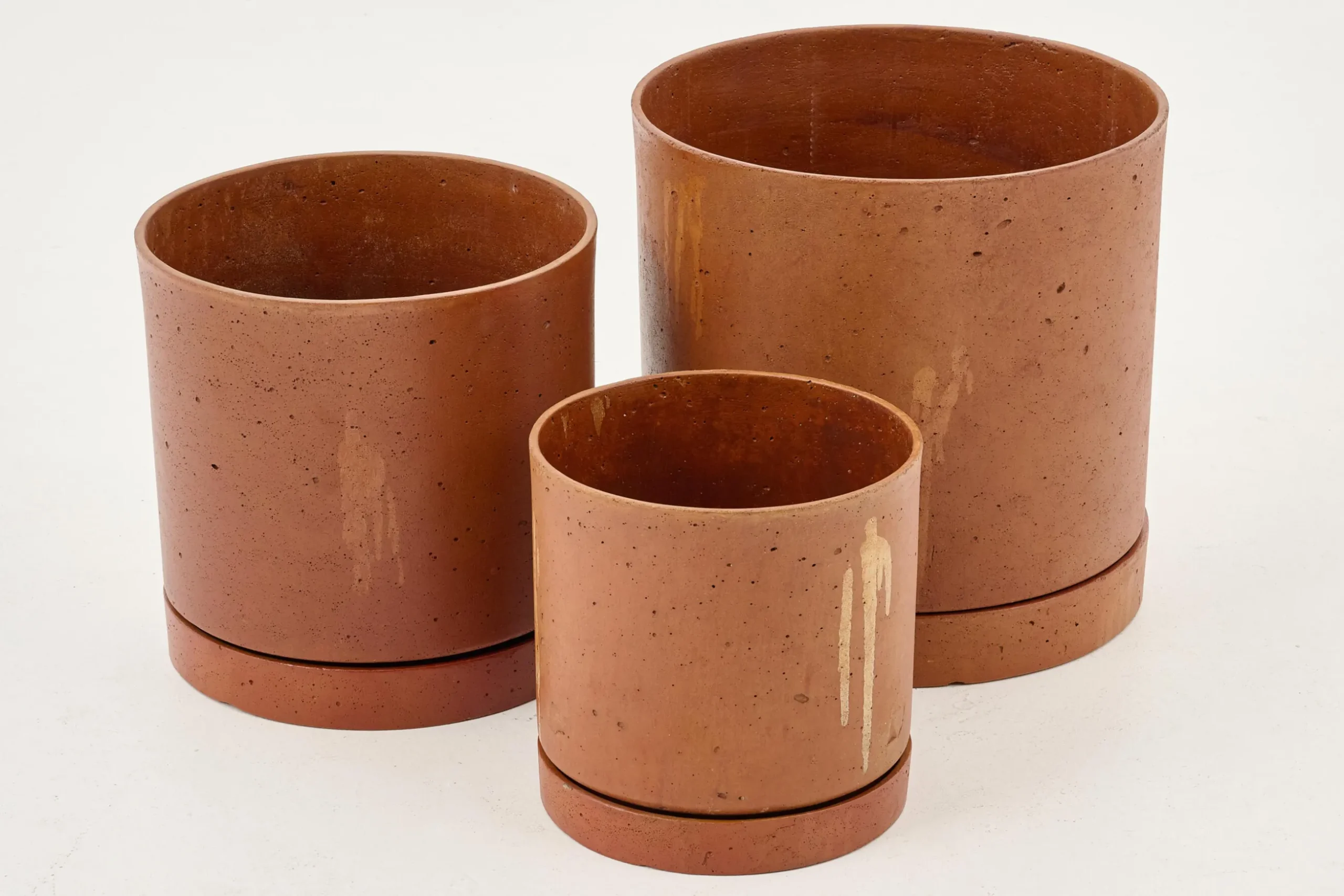 Gregg, Planter, Rust, With Saucer, S