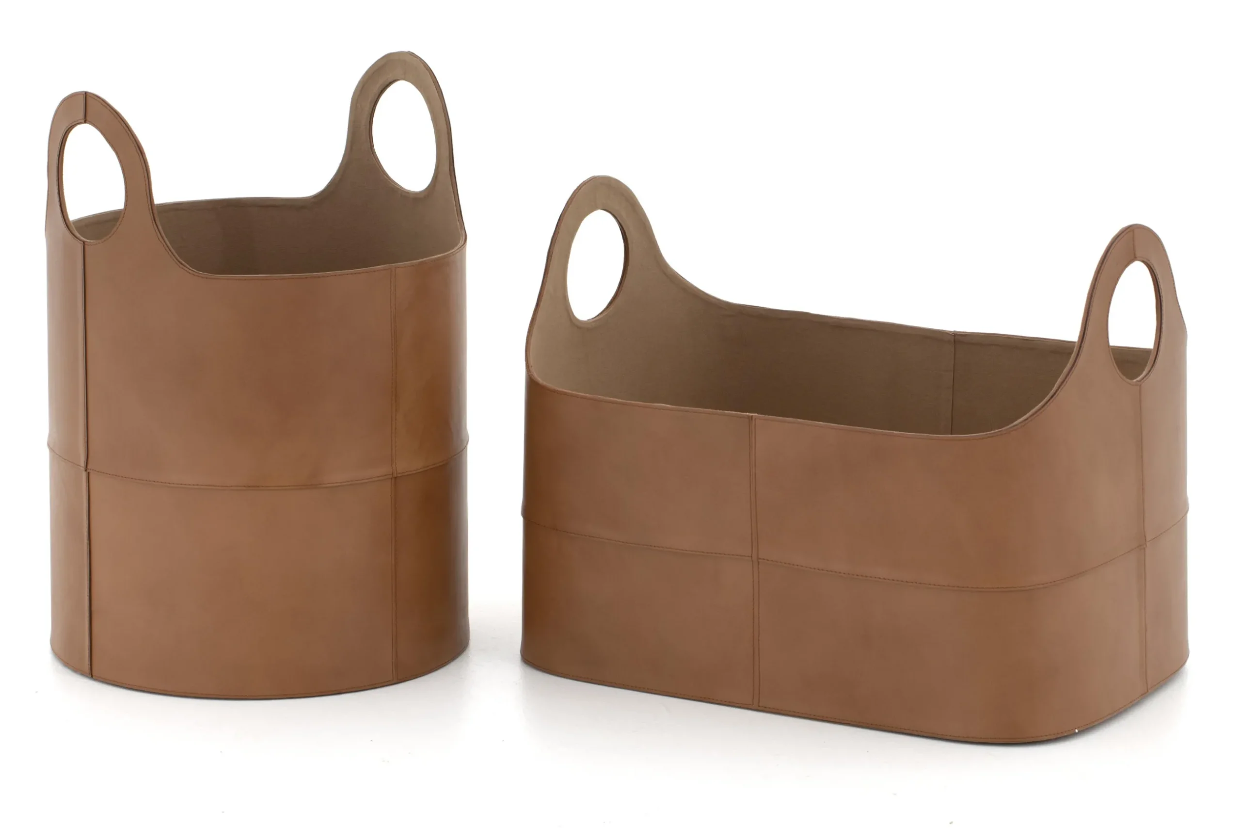 Hanan, Basket, Leather, Oval