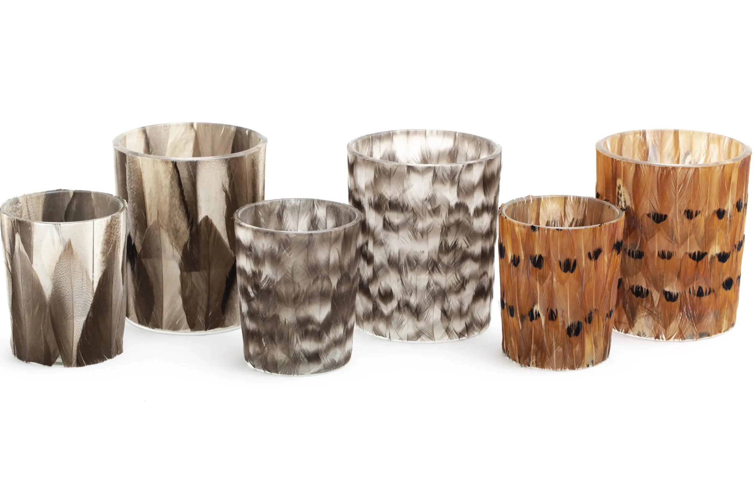 Hannigan, Tea Light Holder, Feathers, S