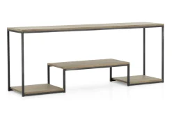 Hattie, Console Table, Weathered Oak And Iron