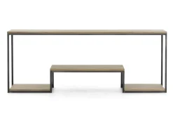 Hattie, Console Table, Weathered Oak And Iron