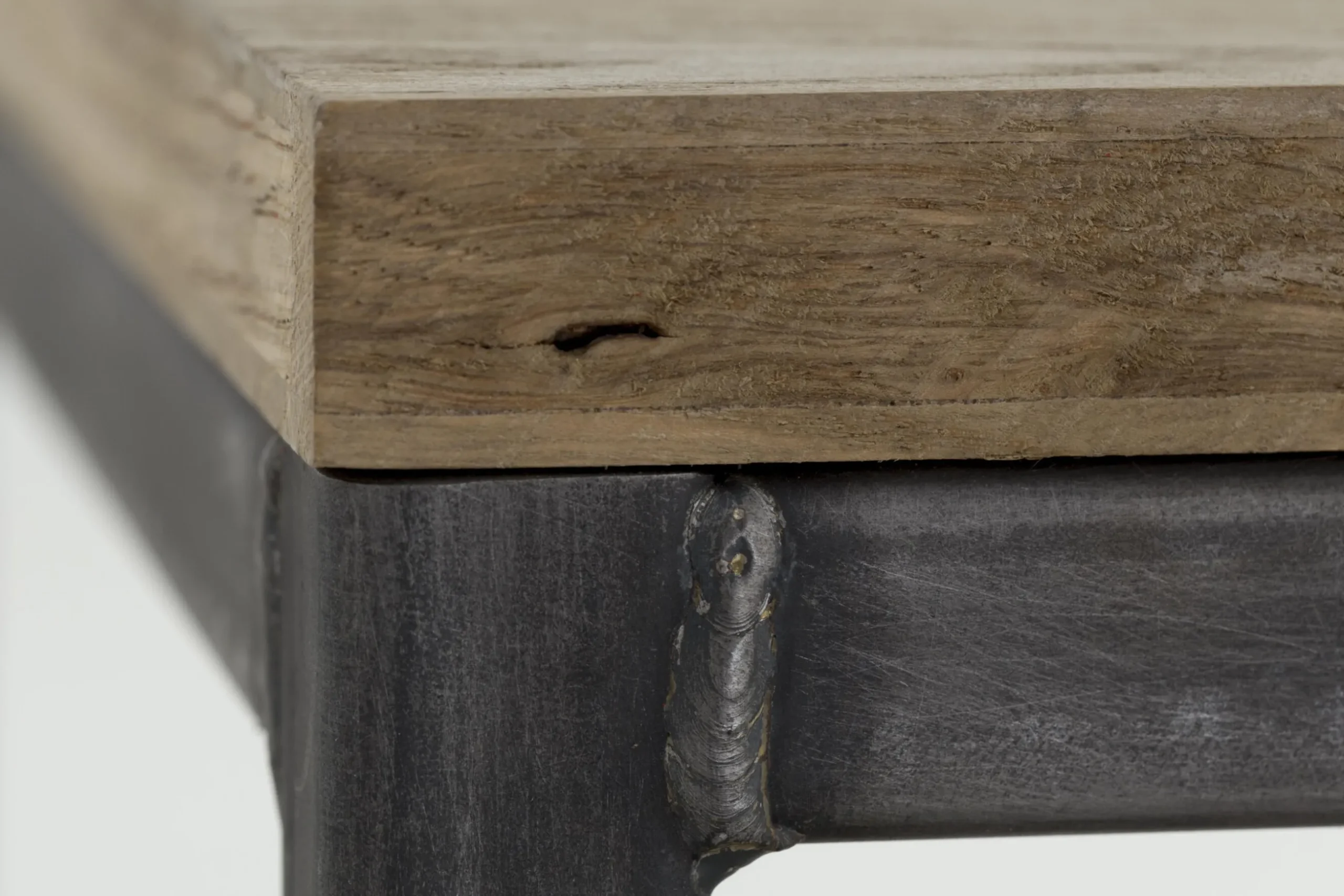 Hattie, Console Table, Weathered Oak And Iron