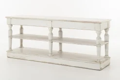 Henrice, Console Table, 3 Levels, 4 Drawers, Antique Finish