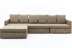 Hills, Garden Sofa, With Cushion + Pouf