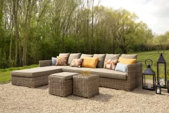 Hills, Garden Sofa, With Cushion + Pouf