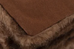 Hirom, Plaid, Faux Fur