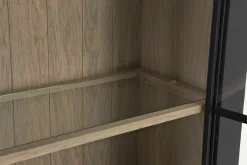Iron Jason, Cabinet, Black, Oak, 3 Iron Doors