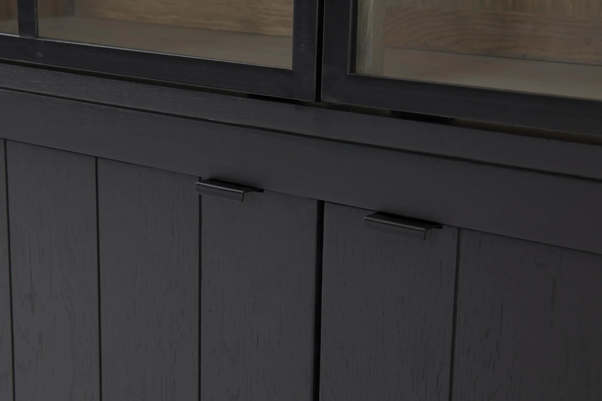 Iron Jason, Cabinet, Black, Oak, 3 Iron Doors