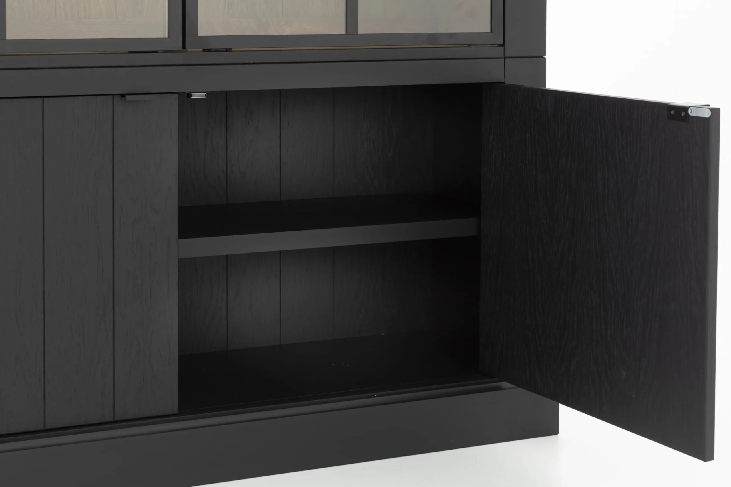 Iron Jason, Cabinet, Black, Oak, 3 Iron Doors