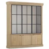 Iron Jason, Cabinet, Weathered Oak, 3 Iron Doors