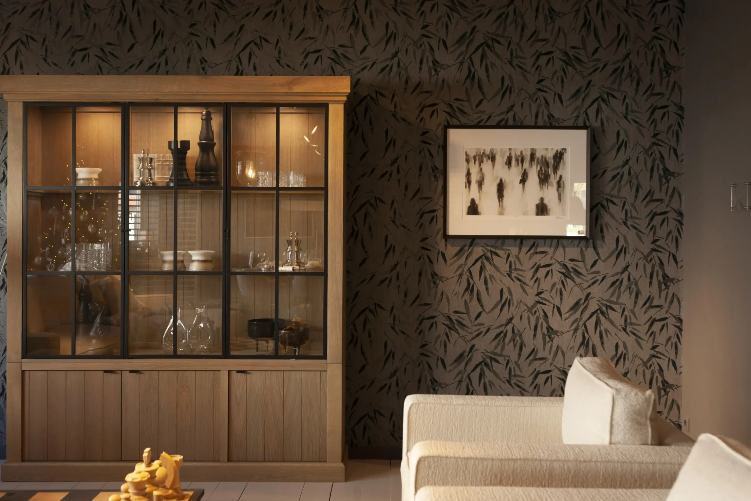 Iron Jason, Cabinet, Weathered Oak, 3 Iron Doors