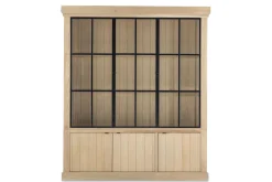Iron Jason, Cabinet, Weathered Oak, 3 Iron Doors