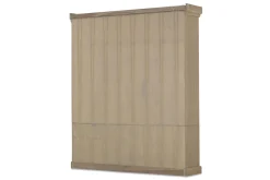 Iron Jason, Cabinet, Weathered Oak, 3 Iron Doors
