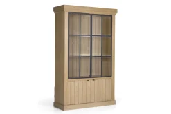Iron Jason, Cabinet, Weathered Oak, 2 Iron Doors