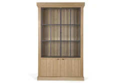 Iron Jason, Cabinet, Weathered Oak, 2 Iron Doors